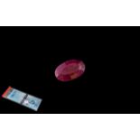 2.09ct Africa Ruby, GJSPC Origin Report.