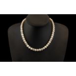 9ct Gold Clasp Pearl Necklace, Wonderful