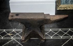 Antique Blacksmith Victorian Anvil, Good Size, Has Makers Mark to Front, 22.5 by 10 Inches, Has