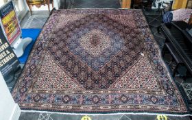 A Genuine Excellent Quality Iranian Carpet/Rug decorated in a bespoke floral design on a beige