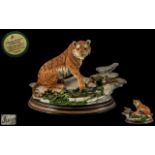 Country Artist Handmade Sculpture / Figure ' Natures Trail Tiger ' Model No CA748.