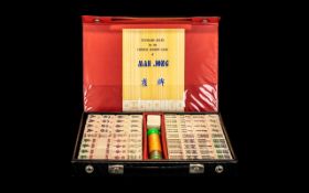 Boxed Set of Mah Jong in unused condition, complete with instructions,