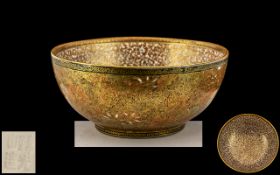 Yabu Meizan Meiji Period Small Bowl of Spectacular Minute Detailed Painting decorated to the inside