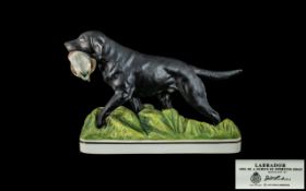 Royal Worcester Hand Painted Sporting Dog Figure ' Sporting Dog Series - Labrador ' Modelled by