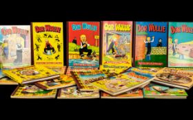 Collection of 22 Children's Comic Annuals including Oor Wullie, The Broons, The Beano.