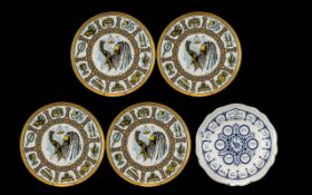 Four Goebel Traditions Plates, from an original art work by Laszlo Ispanky. Made in West Germany.