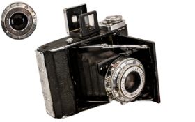 Zeiss Ikonta 521 Folding Camera 6x45 Novar - Anastigmat 75mm Lens. .Wonderful Compact Camera, In