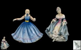 Royal Doulton Hand Painted Figures. Comprises 1/ ' Jennifer ' HN2392. Designer M. Davies.