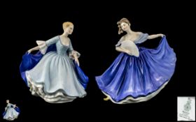 Royal Doulton Hand Painted Figure ' Elaine ' HN2791. Designer M. Davies. Issued 1980 - 2000.