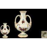 Royal Worcester Superb Urn Shaped Small Vase,