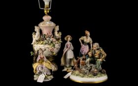 Capodimonte Group of 5 Pieces.