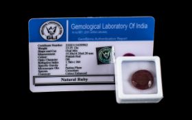 13.35ct Certified Ruby Gemstone. Please see images.