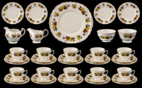 Quantity Of Colclough Stratford Bone China Pattern No 8320, 47 Pieces To Include 13 Teacups,