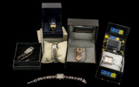 A Collection of 6 Boxed Designer Watches, Mackintosh, The Watch Company etc.