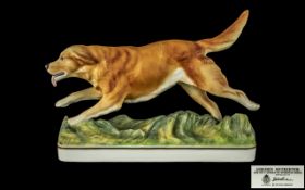 Royal Worcester Hand Painted Porcelain Sporting Dog Figure - Sporting Dog Series ' Golden Retriever