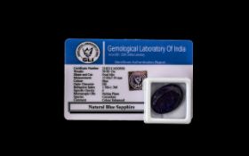 29.90ct Certified Blue Sapphire Gemstone. Please see images.