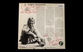 Tony Weston Rare First Edition LP Sleeve Personally Autographed. This is something stunning and very