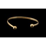 9ct Gold Bangle. Fully Hallmarked for Gold. 4.6 grams. Please See Photo.