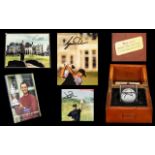 Golfing Interest - Tiger Woods Signed Nike Golf Ball housed in wooden presentation box,