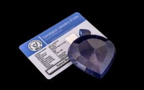 397ct Pear Collectable Blue Sapphire Gemstone. See images.