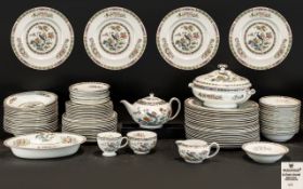 Wedgwood Kutani Crane Dinner Service, 95 Pieces To Include 23 x 12½ Inch Plates,