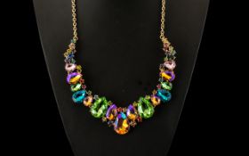 Multi Colour Austrian Crystal Statement