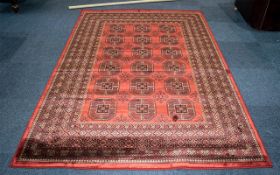 A Genuine Cashmere Red Ground Carpet/Rug