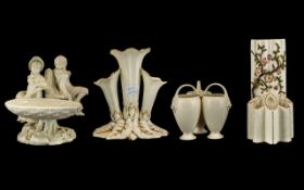 Worcester White Porcelain Figural Compor