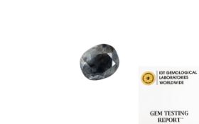 4.32ct IDT Certified Blue Sapphire Gemst