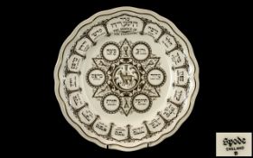 Spode Passover Plate. The Service of Pa