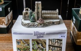 2009 Christmas Special Limited Edition Light Up Lilliput Lane 'Fountains Abbey' No. L3186. In