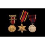 Collection Of Three Medals To Include The Burma Star, 1953 QEII Crowned Medal And The Kings Medal