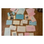 Autograph Pages & Autograph Book. There Is 35 x Pages, Mainly 1950's - 1960's. Including Tony