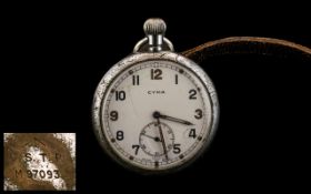 CYMA Military Pocket Watch, working at time of cataloguing