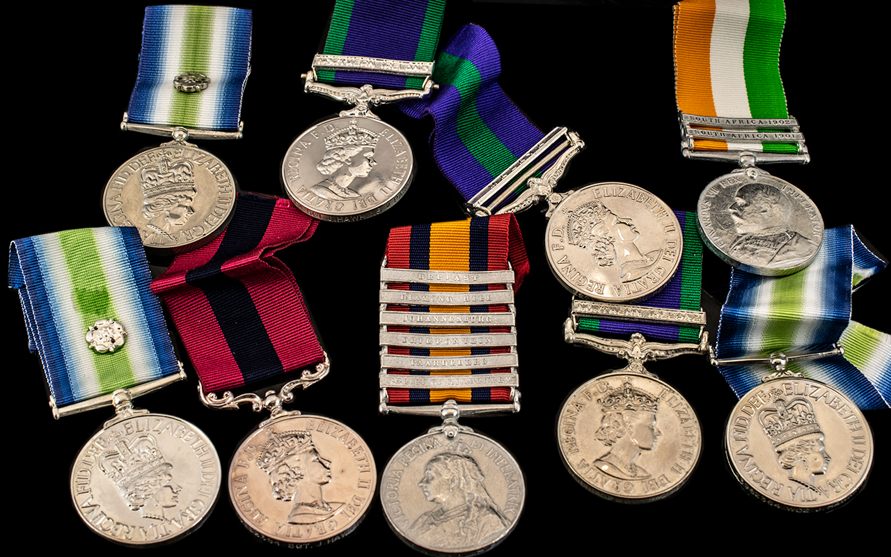Quantity Of 9 ''Copy Medals'' To Include Queen South Africa medal With 6 Clasps, Kings South