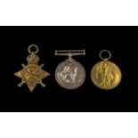 WW1 Medal Trio 1914-15 Star, British War Medal & Victory, All Awarded To 12791 PTE A WILSON DURH L.I