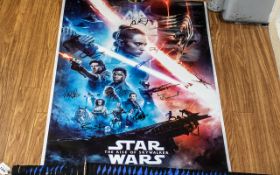 Star Wars Rise Of Skywalker 11 Signed Autograph Promo Poster Stunning Full Cast This is something