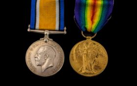 WW1 Pair British War Medal And Victory Medal Awarded To R.1711 S.R HASTINGS A.B R.N.V.R.