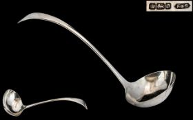 Edwardian Period Solid Sterling Silver Ladle of Excellent Proportions. Hallmark Sheffield 1905,