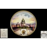 Aynsley Fine Bone China Large Size Wall Plaque Royal Wedding Charles & Diana. Limited edition No.