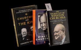 Winston Churchill Interest - Set of Three Books comprising: The Wicked Wit of Winston Churchill (