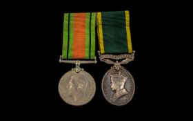 Territorial Efficiency Medal And The Defence Medal, Awarded To 2083629 BDR W HAGEL R.A.