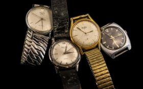 Four Various Gents Wind-Up Wristwatches comprising Precimax, Smiths, Bentima and Majex, all
