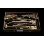 Large Collection of Fountain Pens, Pens and Propelling Pencils of a variety of makes and designs,