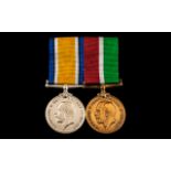 WW1 Pair British War Medal 1914-20 & Mercantile Marine War Medal Awarded To Robert Simpson.