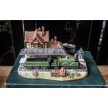 Limited Edition Light Up Lilliput Lane Cottage 'Bluebell Line' No. L2984. In excellent condition, in