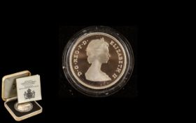 Royal Mint Silver Crown '80th Birthday Proof Commemorative Crown' in original case and box plus a