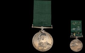 Royal Naval Reserve Long Service And Good Conduct Medal Edward VII Awarded To 79826 R NOBLE SEAN 1CL