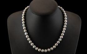 14ct Gold Clasp Fresh Water Pearl Necklace, lovely contemporary pearl necklace with 14ct gold clasp,