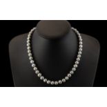 14ct Gold Clasp Fresh Water Pearl Necklace, lovely contemporary pearl necklace with 14ct gold clasp,